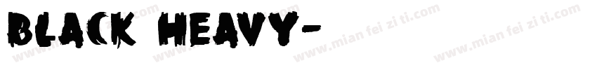 Black Heavy字体转换